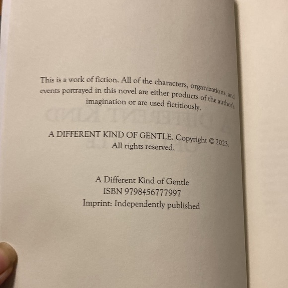 “A different kind of gentle” softcover adult novel book - Picture 8 of 10
